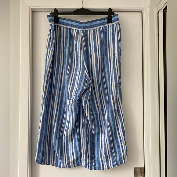 Ruby Rd Stripped Linen Blend Pants, Size XL - Picture 2 of 9